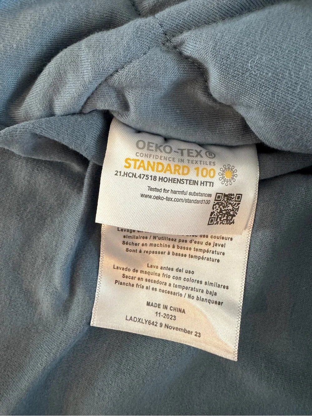 Dreamland Baby Quilted Blue Sleep Sack - Sleeveless Wearable Blanket